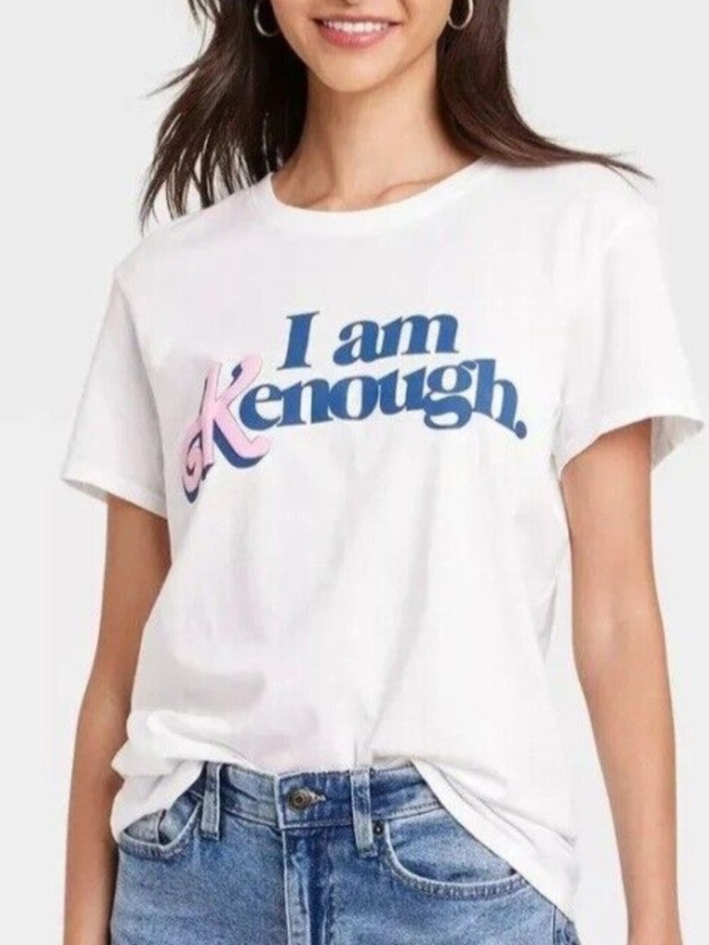 Barbie I Am Kenough White T-Shirt Medium